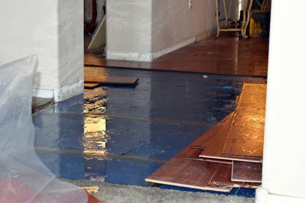 Professional Flood Damage Restoration technician working in Wedgefield, SC